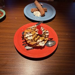 deep fried ice cream and churros deep fried ice cream and churros