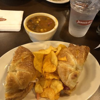 Jason's Deli - Turkey sandwich on croissant bread and chicken tortilla soup - Delis Near Me - Lexington, Kentucky Jason's Deli - Turkey sandwich on croissant bread and chicken tortilla soup - Delis Near Me - Lexington, Kentucky