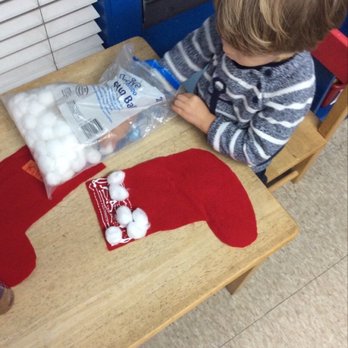 Morning Glory Preschool - Decorating stocking - Preschools Near Me - Venice, California