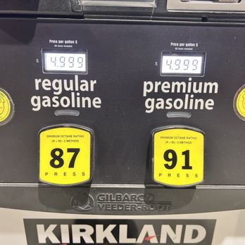 Costco Gas - First time I've seen regular and premium be the same price. Interesting! - Gas Stations Near Me - Seaside, California