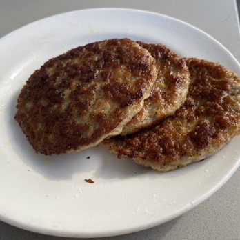 Cafe 222 - Turkey sausage patties. SO GOOD. Ask for them to be browned. Honestly tastes as good or better than the pork cousin version. Yum. - Breakfast & Brunch Near Me - San Diego, California Cafe 222 - Turkey sausage patties. SO GOOD. Ask for them to be browned. Honestly tastes as good or better than the pork cousin version. Yum. - Breakfast & Brunch Near Me - San Diego, California