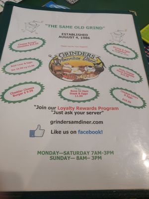 Menu photo 3 Grinders American Diner Jacksonville, FL Menu photo 3 Grinders American Diner Jacksonville, FL