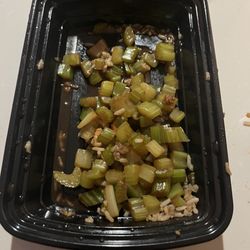 Shanghai Chinese Restaurant - This is what was left after I had eaten a sufficient amount of celery,
