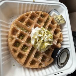 Pistachio waffle Pistachio waffle