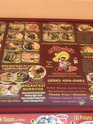 Menu photo 6 Alfredo's Mexican Food El Monte, CA Menu photo 6 Alfredo's Mexican Food El Monte, CA