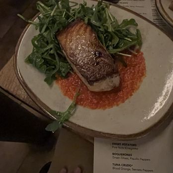 Barcelona Wine Bar - Seared salmon - Tapas/Small Plates Near Me - Brookline, Massachusetts Barcelona Wine Bar - Seared salmon - Tapas/Small Plates Near Me - Brookline, Massachusetts