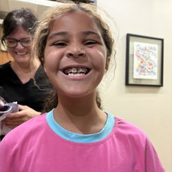 E&S Orthodontics - My granddaughter getting her braces for the first time and one of the most amazing ortho assistance Michelle