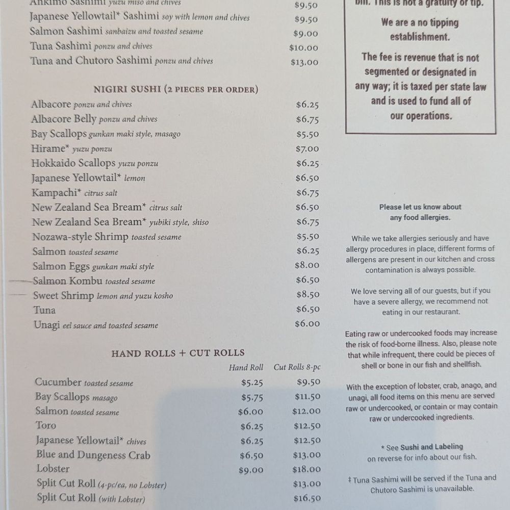 SUGARFISH | Pasadena - Menu - Japanese Near Me - Pasadena, California