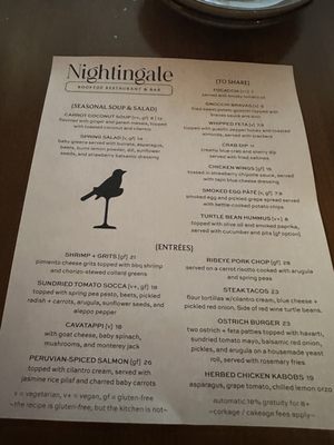 Menu photo 1 Nightingale Rooftop Holly Springs, NC Menu photo 1 Nightingale Rooftop Holly Springs, NC