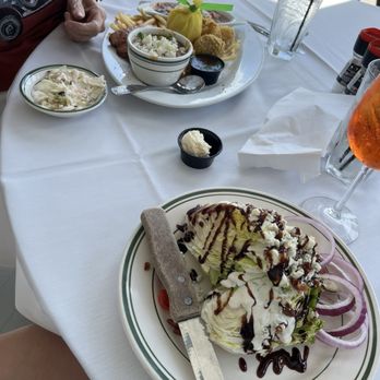Rips On the Lake - Wedge salad and creole sampler - Seafood Near Me - Mandeville, Louisiana Rips On the Lake - Wedge salad and creole sampler - Seafood Near Me - Mandeville, Louisiana