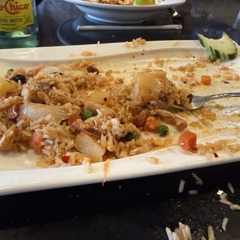 Thai Jasmine Thai Cuisine - My lunch of Pineapple Fried Rice with Chicken - Thai Near Me - Plano, Texas Thai Jasmine Thai Cuisine - My lunch of Pineapple Fried Rice with Chicken - Thai Near Me - Plano, Texas