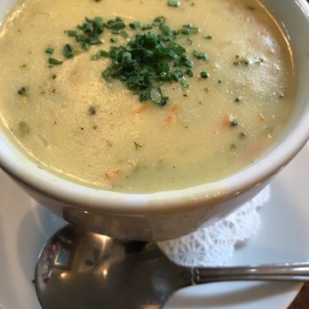 Karla's Restaurant - Broccoli cheddar soup - New American Near Me - New Hope, Pennsylvania Karla's Restaurant - Broccoli cheddar soup - New American Near Me - New Hope, Pennsylvania