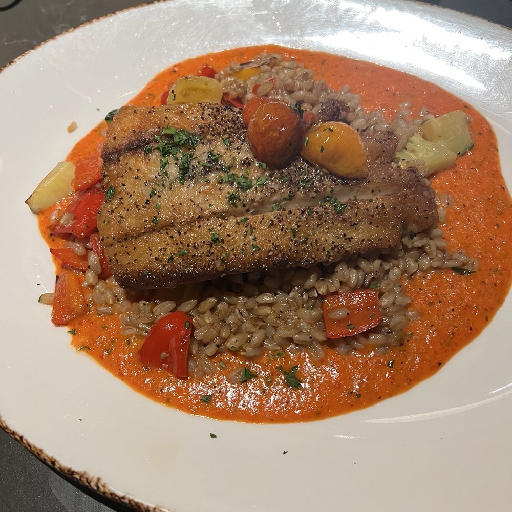 Serrano Vista Cafe - Pan seared see bass $37 - Cafes Near Me - S Highland, California Serrano Vista Cafe - Pan seared see bass $37 - Cafes Near Me - S Highland, California