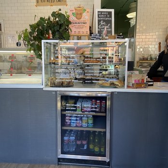 Honey Hill Cafe - Pastries and bottled drinks at counter - Cafes Near Me - Denver, Colorado