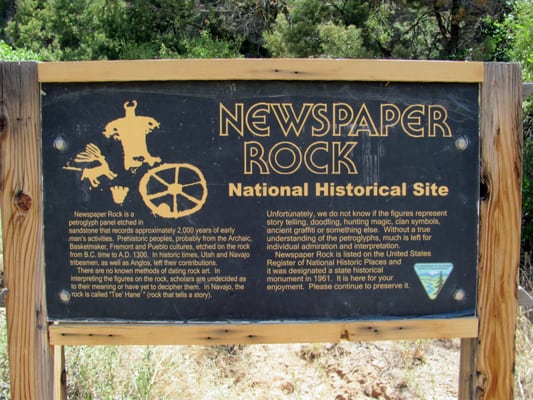 Newspaper Rock State Historical Monument by null