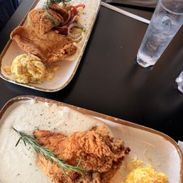 Catfish & Grits Bowl, Catfish, Curry Shrimp & Grits Bowl, and s/o Butta Pecan French Toast!