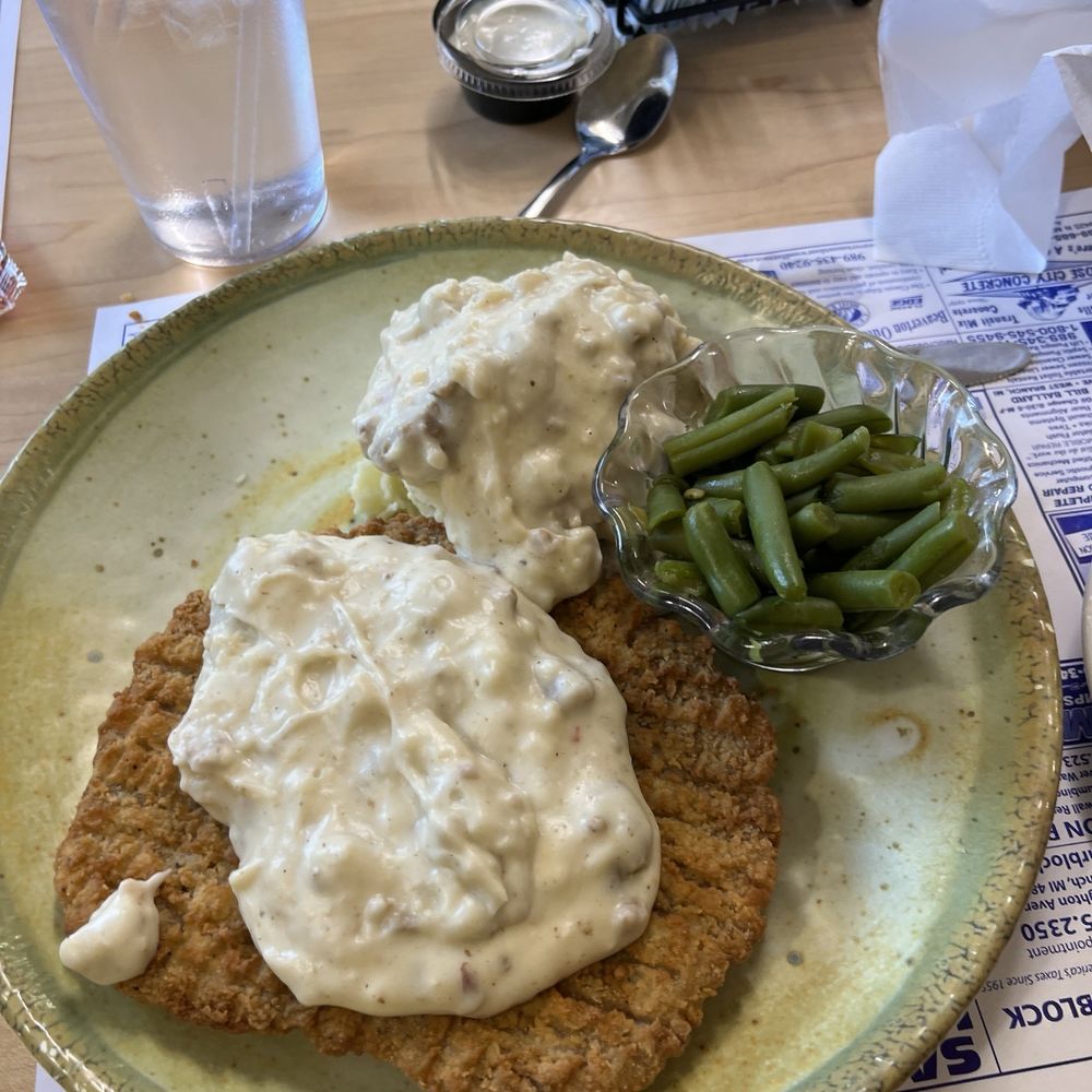 Sunrise Cafe and Cabins - Country fried steak - Breakfast & Brunch Near Me - Lupton, Michigan Sunrise Cafe and Cabins - Country fried steak - Breakfast & Brunch Near Me - Lupton, Michigan