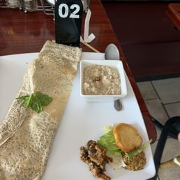 Spinach crepe