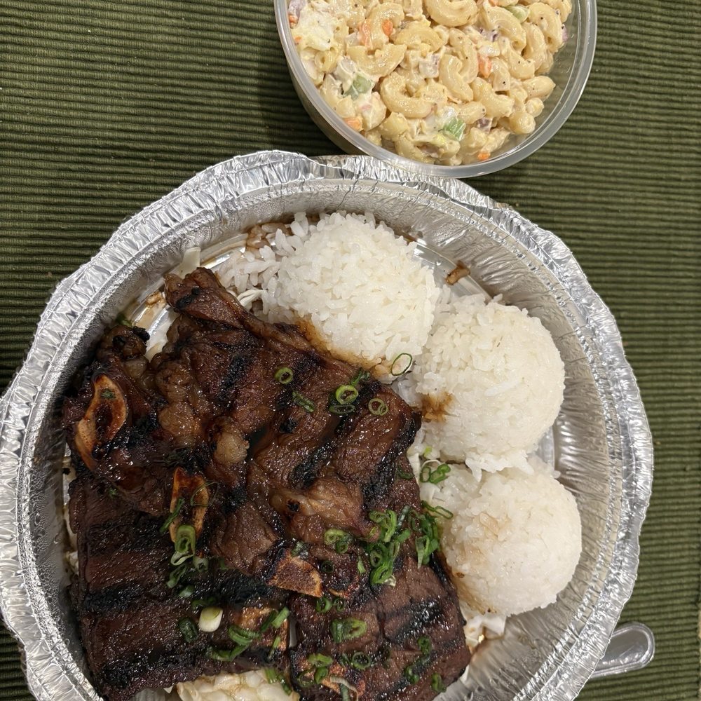 Big Kahuna's - Kalbi ( beef short ribs) plate - Hawaiian Near Me - Imperial Beach, California Big Kahuna's - Kalbi ( beef short ribs) plate - Hawaiian Near Me - Imperial Beach, California