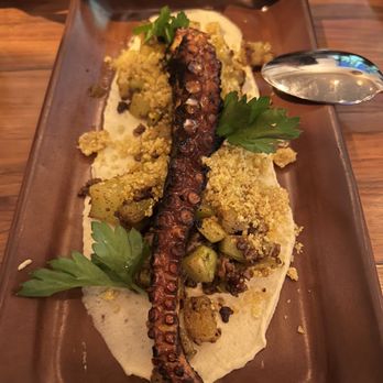 Chaak Kitchen - Pulpo al Guajillo ($24) - Grilled octopus - Cocktail Bars Near Me - Tustin, California