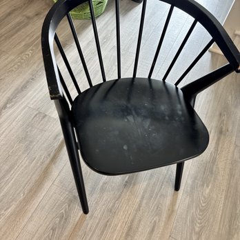 Red Rocker - Chairs before refinishing - Furniture Repair Near Me