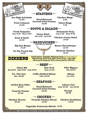 Menu photo 2 The Branding Iron Merced, CA