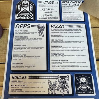 Voodoo - Menu - Brewpubs Near Me - Plano, Texas