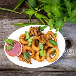 Khao Niew Cart - Pepper salted calamari