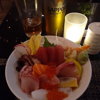 HOKI Japanese Restaurant - MY FAVORITE! Traditional Japanese "Chirashi Bowl" - Sushi Bars Near Me - Atlanta, Georgia