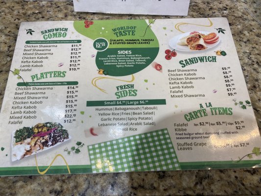 Menu photo 1 Habibi Lebanese Semoran Orlando, FL