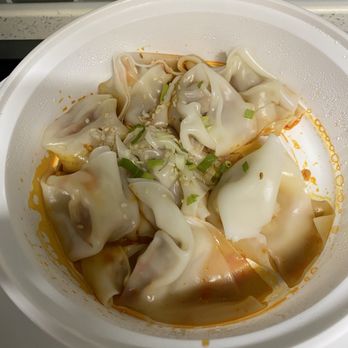 Noople House - Wontons with spicy sauce - Noodles Near Me - Vancouver, British Columbia