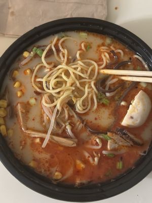 Lifting Noodles Ramen by null