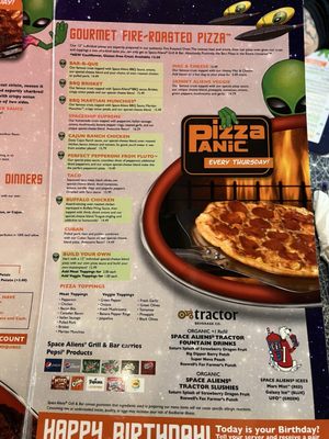 Menu photo 5 Space Aliens Grill & Bar Fargo, ND