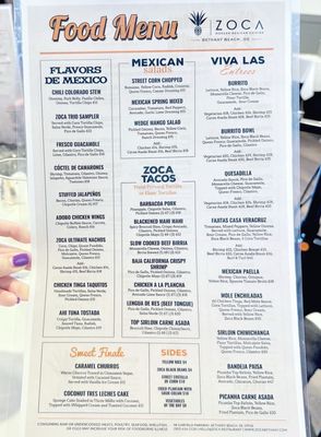 Menu photo 1 Zoca Bethany Beach, DE