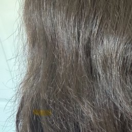 My hair after ironing.