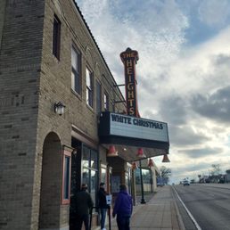 Outside the theater