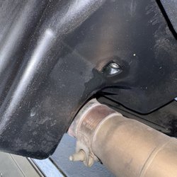 Oil leak from the oil pan wee hole