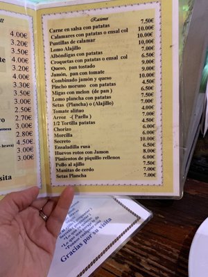 Menu photo 1 La Esquina De Socrates Granada, GR Menu photo 1 La Esquina De Socrates Granada, GR