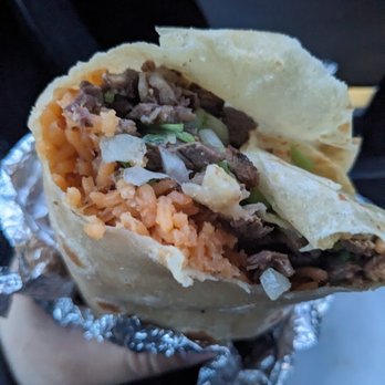 Tacos El May - Carne asada burrito - Street Vendors Near Me - Westminster, California