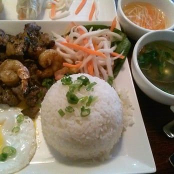 Monster Pho - Combo meat (shrimp, pork, beef, chicken and egg) rice plate - Vietnamese Near Me - Oakland, California Monster Pho - Combo meat (shrimp, pork, beef, chicken and egg) rice plate - Vietnamese Near Me - Oakland, California