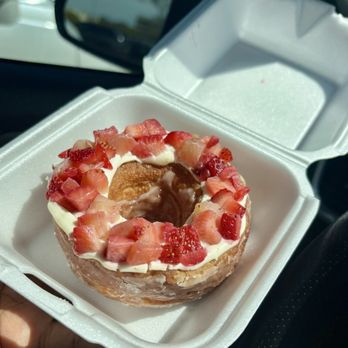 Jarams Donuts - Cream Cheese & Strawberry Croissant Donut - Donuts Near Me - Dallas, Texas Jarams Donuts - Cream Cheese & Strawberry Croissant Donut - Donuts Near Me - Dallas, Texas