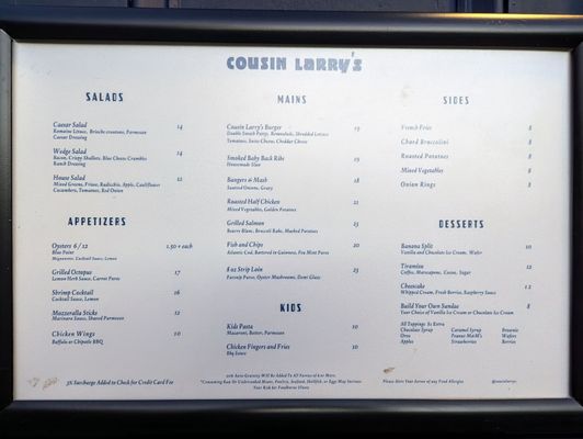 Cousin Larry's by null