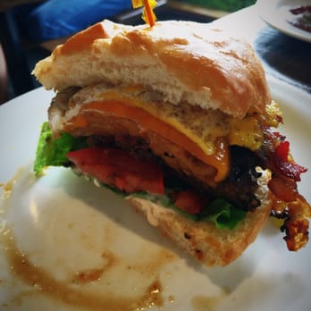 Jaspers Cafe - Half of a kangaroo burger - Burgers Near Me - Medford, Oregon Jaspers Cafe - Half of a kangaroo burger - Burgers Near Me - Medford, Oregon