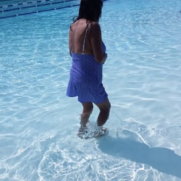 The shallow end of the family area of the pool. The shallow end of the family area of the pool.