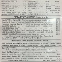 Mama Mac's Deli - Menu 4/4