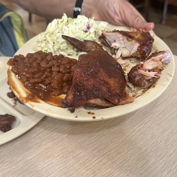 The Barbecue Pit - Half Chicken Plate - Barbeque Near Me - El Cajon, California