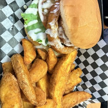 Bigfoot Bakery & Grill - Onion ring burger - Bakeries Near Me - Oakhurst, California Bigfoot Bakery & Grill - Onion ring burger - Bakeries Near Me - Oakhurst, California