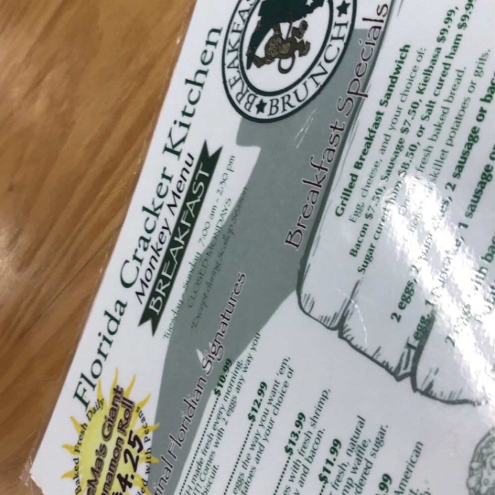 Florida Cracker Kitchen - Riverside Resort - Menu - Breakfast & Brunch Near Me - Homosassa, Florida Florida Cracker Kitchen - Riverside Resort - Menu - Breakfast & Brunch Near Me - Homosassa, Florida