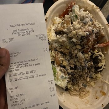 Chipotle Mexican Grill - More disappointment. - Mexican Near Me - Blue Springs, Missouri Chipotle Mexican Grill - More disappointment. - Mexican Near Me - Blue Springs, Missouri
