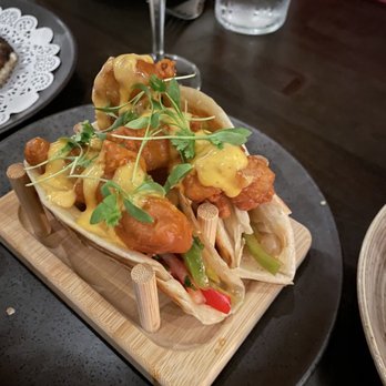 Saffron Modern Indian Dining - Shrimp Tawa Taco - Indian Near Me - Milwaukee, Wisconsin Saffron Modern Indian Dining - Shrimp Tawa Taco - Indian Near Me - Milwaukee, Wisconsin